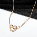 Niche Hollow Heart Necklace For Women
