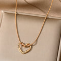 Niche Hollow Heart Necklace For Women
