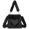 Women Fluffy Shoulder Bag Top-handle Bag Female Autumn Winter Handbag Plush Tote Girls Fashion Shopping Bags Handbags For Women
