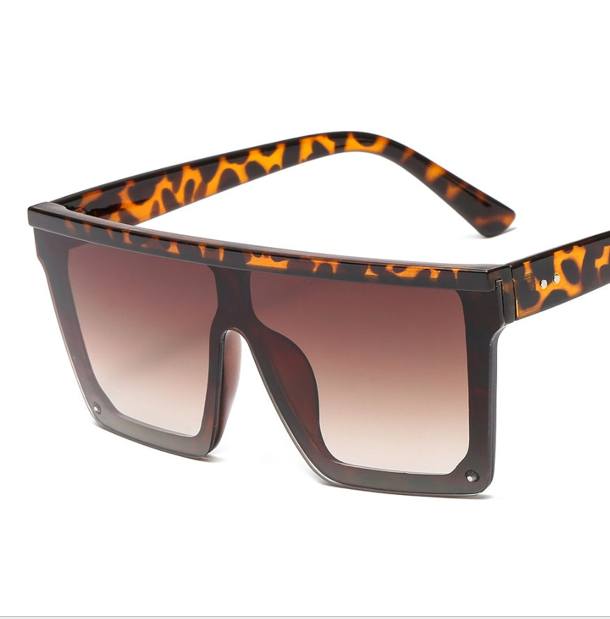 Unisex One Piece Square Sunglasses