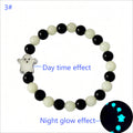 Day Of The Dead Luminous Bracelet Glass Beaded Halloween Luminous Bracelet
