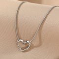 Niche Hollow Heart Necklace For Women
