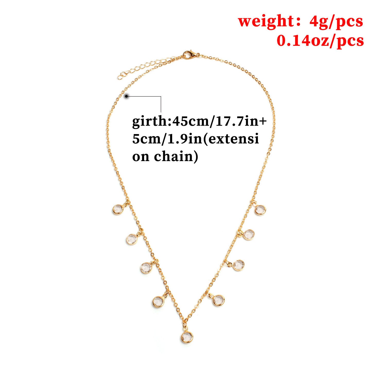 Simple Little Diamond Necklace For Women